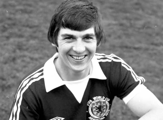 Tom Forsyth during a training session at Dunblane in May 1978 ahead of the World Cup in Argentina