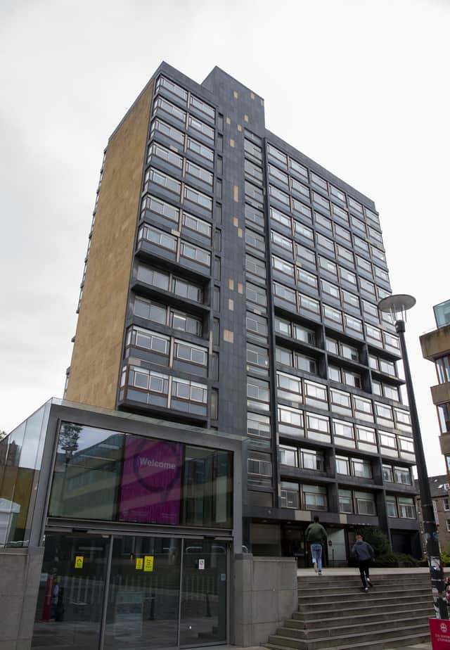 The tower block at the heart of the row over David Hume's views on race and slavery (Picture: Lisa Ferguson)
