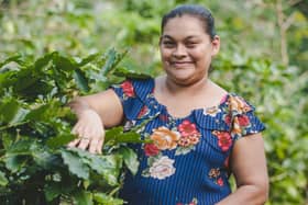 Angela Zelaya, coffee farmer in Santa Rosa