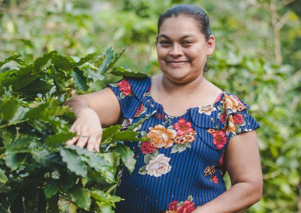 Angela Zelaya, coffee farmer in Santa Rosa