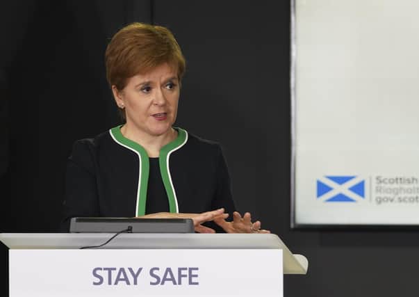 First Minister Nicola Sturgeon.