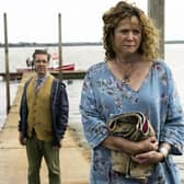 Paddy Considine as Mr Martin, Emily Watson as Mrs Martin in The Third Day