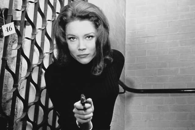 Diana Rigg as Emma Peel in an episode of The Avengers from 1964 (Picture: Terry Disney/Express/Getty Images)