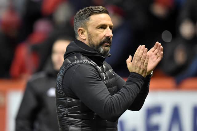 Derek McInnes says the mere sight of supporters inside Pittodrie will help his players as they chase a fifth successive win. Picture: Ross Parker/SNS