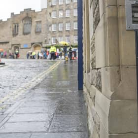Key safes, at a block of flats in Edinburgh, are a tell-tale sign of short-term let properties (Picture: Ian Rutherford)