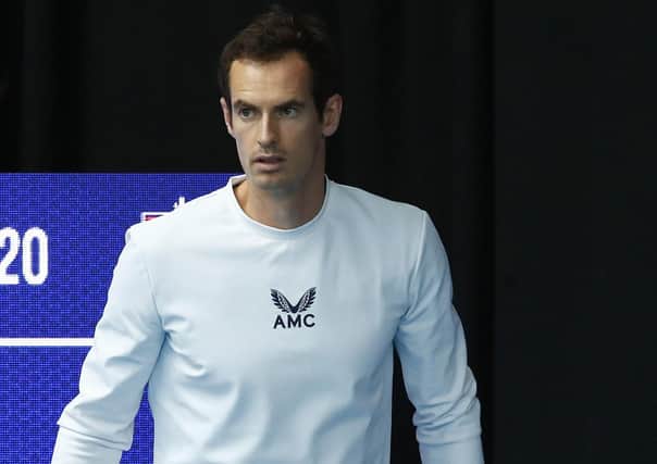 Andy Murray at the Battle of the Brits event at Roehampton. Picture: Clive Brunskill/Getty