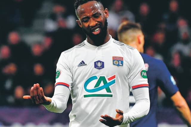 Moussa Dembele's form at Lyon has attracted interest from some of Europe's top clubs. Picture: Philippe Desmazes/AFP/Getty Images