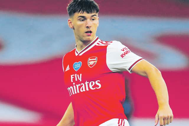 Arsenal's Kieran Tierney has been praised by head coach Mikel Arteta. Picture: Adam Davy/PA Wire