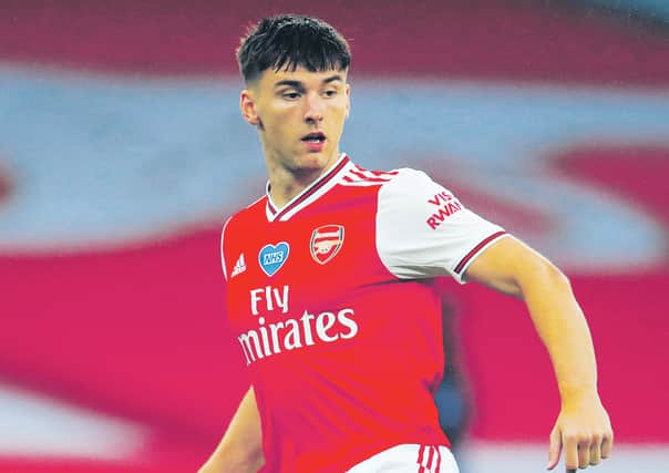 Arsenal's Kieran Tierney has been praised by head coach Mikel Arteta. Picture: Adam Davy/PA Wire