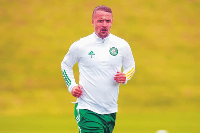Leigh Griffiths returned from lockdown in poor physical condition and has been given a personal fitness plan to follow. Picture: SNS