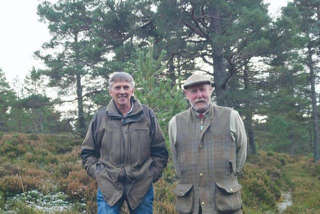 Andrew Farquharson and his gamekeeper Allan Shand