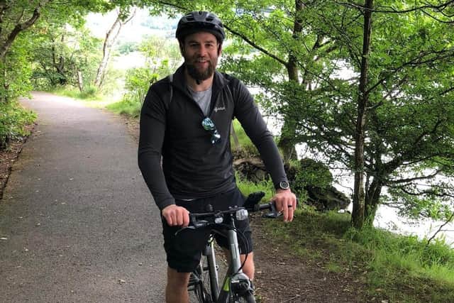 Ruaridh Jackson has agreed to cycle the Caledonian Way for charity.