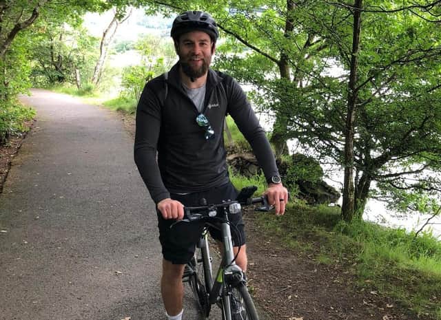 Ruaridh Jackson has agreed to cycle the Caledonian Way for charity.