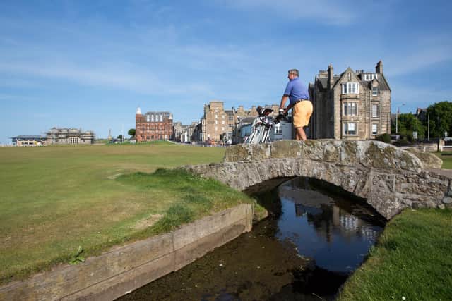 Golfers have returned to play the Old Course at St Andrews following the easing of lockdown restrictions. Picture: Robert Perry/EPA-EFE/Shutterstock
