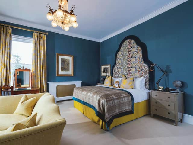 One of the 18 individually designed hotel rooms at The Torridon