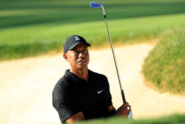 Tiger Woods during practice ahead of The Memorial Tournament at Muirfield Village.