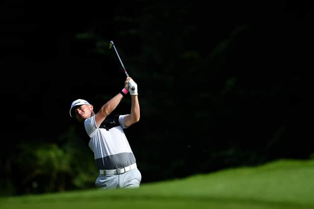 Ewen Ferguson of Scotland plays a shot during practice prior to the Euram Bank Open at Golf Club Adamstal in Ramsau, Austria. Picture: Stuart Franklin/Getty Images