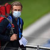 England captain Joe Root arrives for a net session at Emirates Old Trafford ahead of the second Test. Picture: Gareth Copley/Getty