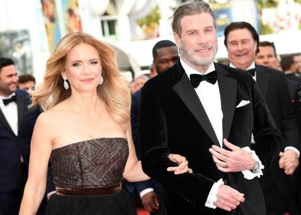 Kelly Preston with John Travolta at the 2018 Cannes Film Festival (Picture: Pascal Le Segretain/Getty Images)