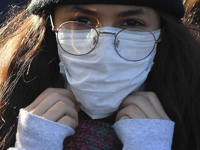 Home-made face masks should have two layers, international research has found. Picture: Daniel Leal-Olivas/AFP via Getty Images