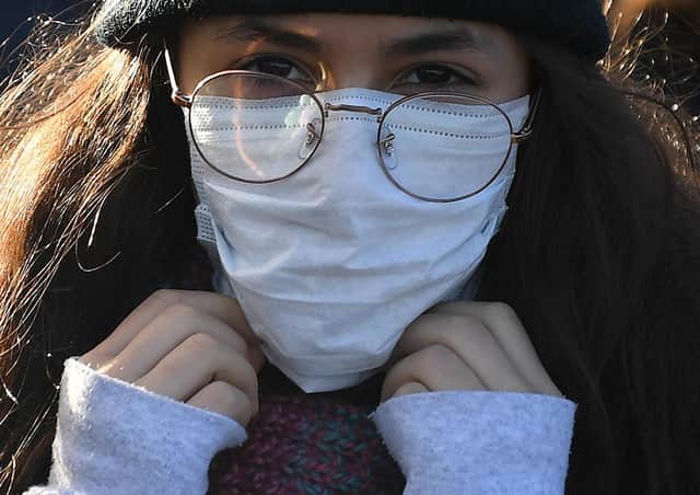 Home-made face masks should have two layers, international research has found. Picture: Daniel Leal-Olivas/AFP via Getty Images