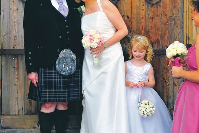 Sturgeon at her wedding to Peter Murrell in 2010. Picture  Robert Perry