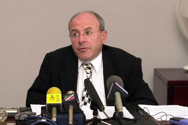 Former Hearts chairman Leslie Deans.