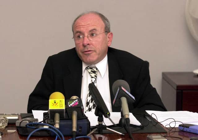 Former Hearts chairman Leslie Deans.
