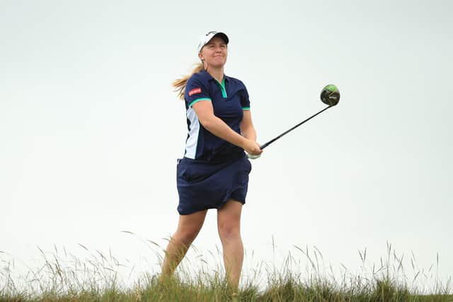 Gemma Dryburgh in action during the Rose Ladies Series at Royal St George’s, the first professional women’s event to be staged there. Photograph: Andrew Redington/Getty Images