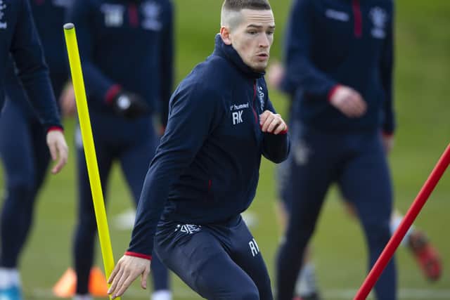 Rangers' Ryan Kent picked up a needless red card. Picture: Alan Harvey/SNS