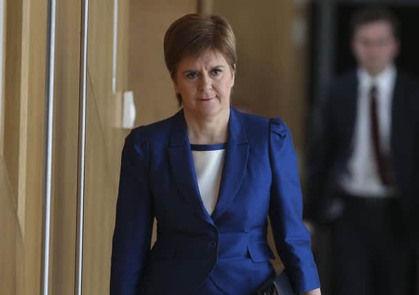 Scotland's First Minister Nicola Sturgeon arriving for First Minster's Questions. Picture: Fraser Bremner/Scottish Daily Mail/PA Wire