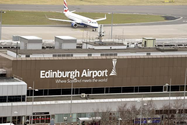 Edinburgh Airport. Picture: Lisa Ferguson