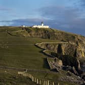 Sumburgh Head Lighthouse on the Shetland Islands. The Super Puma crash occurred at the islands' Sumburgh Airport in 2013