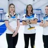 Eve Muirhead, second left, is eyeing European glory with her rink in Norway this November. Picture: Graeme Hart/Perthshire Picture Agency