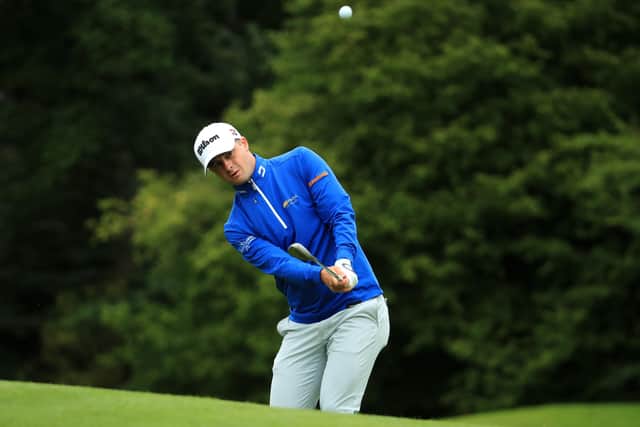 Aberdonian David Law plays his third shot on the 15th hole during the first round of the British Masters. Picture: Andrew Redington/Getty Images
