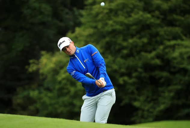 Aberdonian David Law plays his third shot on the 15th hole during the first round of the British Masters. Picture: Andrew Redington/Getty Images