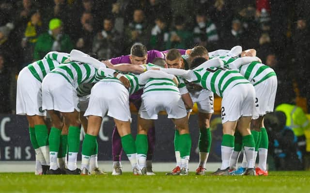 The Celtic 'huddle' has been a familiar sight for the last 25 years. Picture: Craig Foy/SNS Group