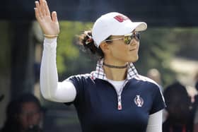 Michelle Wie has been appointed an assistant captain for the 2021 Solheim Cup. Picture: Charlie Riedel/AP