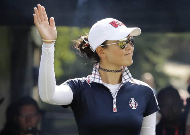 Michelle Wie has been appointed an assistant captain for the 2021 Solheim Cup. Picture: Charlie Riedel/AP