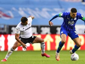 New Rangers signing Leon Balogun, right, made a big impression at Wigan last season, with his composure in possession and ability to provide attacking impetus from deep. Picture: Nathan Stirk/Getty Images