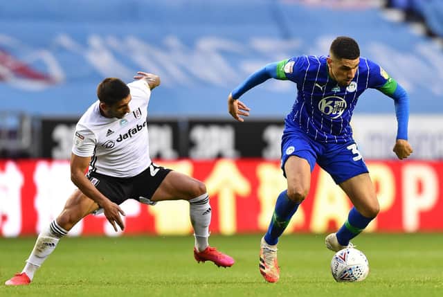 New Rangers signing Leon Balogun, right, made a big impression at Wigan last season, with his composure in possession and ability to provide attacking impetus from deep. Picture: Nathan Stirk/Getty Images