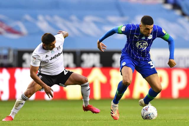 New Rangers signing Leon Balogun, right, made a big impression at Wigan last season, with his composure in possession and ability to provide attacking impetus from deep. Picture: Nathan Stirk/Getty Images