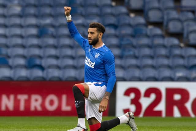 Connor Goldson has received criticism in some quarters for taking a knee ahead of Rangers’ pre-season friendlies. Picture: SNS