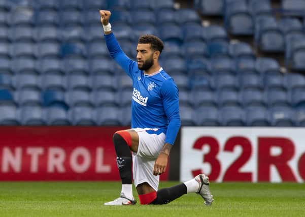 Connor Goldson has received criticism in some quarters for taking a knee ahead of Rangers’ pre-season friendlies. Picture: SNS