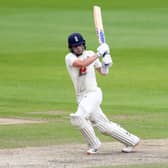 Ollie Pope plays a confident stroke to leg on day one of the third Test. Picture: Michael Steele/NMC Pool/PA Wire