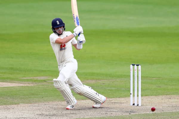 Ollie Pope plays a confident stroke to leg on day one of the third Test. Picture: Michael Steele/NMC Pool/PA Wire
