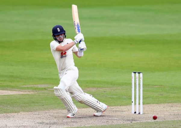Ollie Pope plays a confident stroke to leg on day one of the third Test. Picture: Michael Steele/NMC Pool/PA Wire