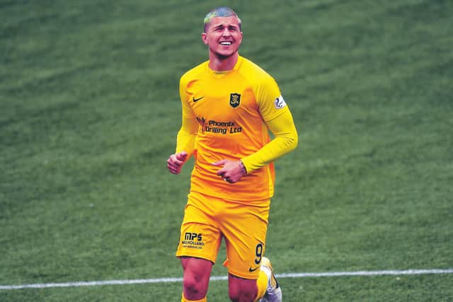 Lyndon Dykes scored against Ross County. Picture: SNS