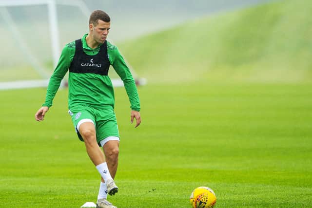 Out-of-favour Florian Kamberi has been back training with Hibs ahead of the new season. Picture: SNS
