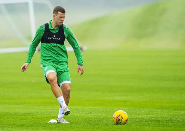 Out-of-favour Florian Kamberi has been back training with Hibs ahead of the new season. Picture: SNS